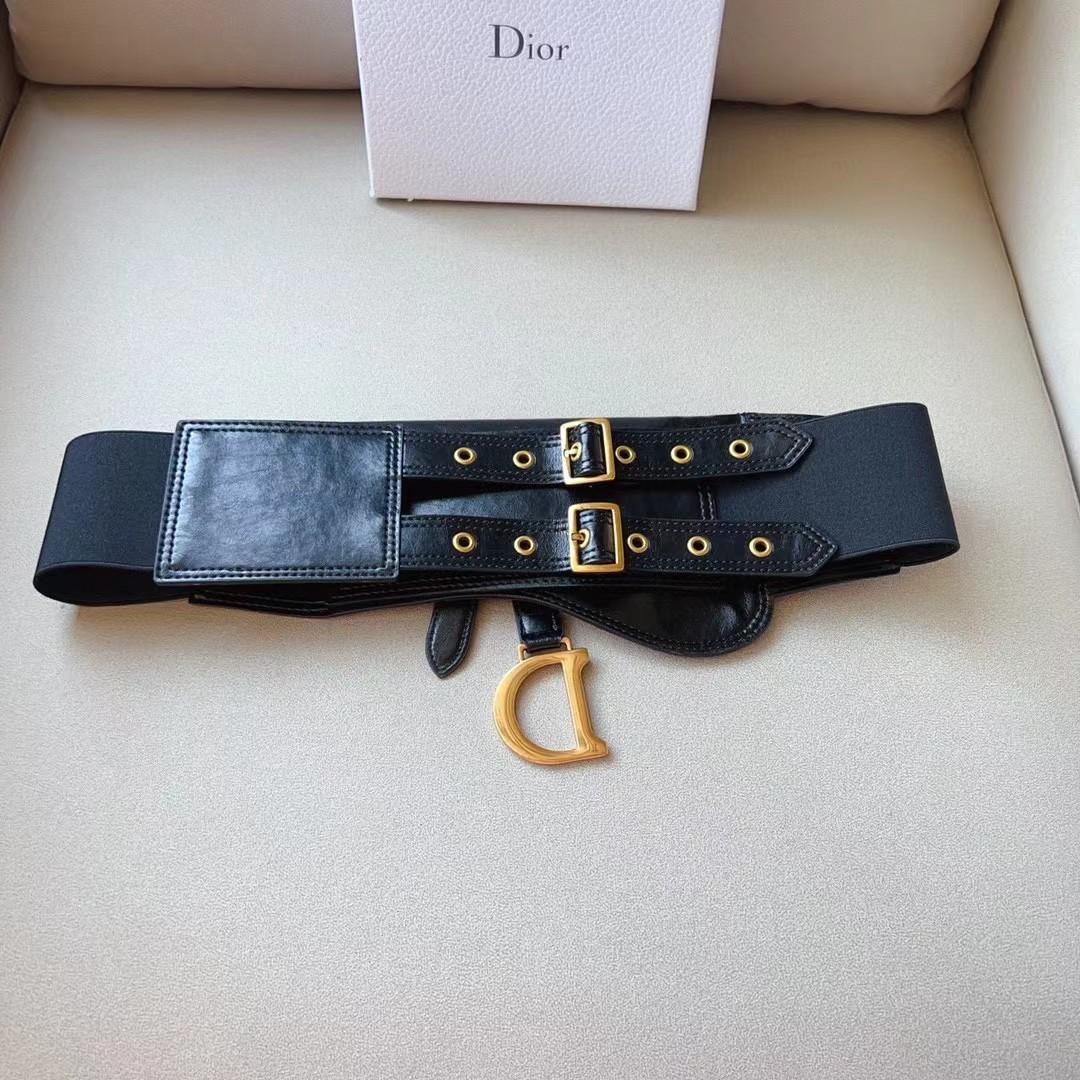 Dior Saddle Wide Waist Belt    - DesignerGu