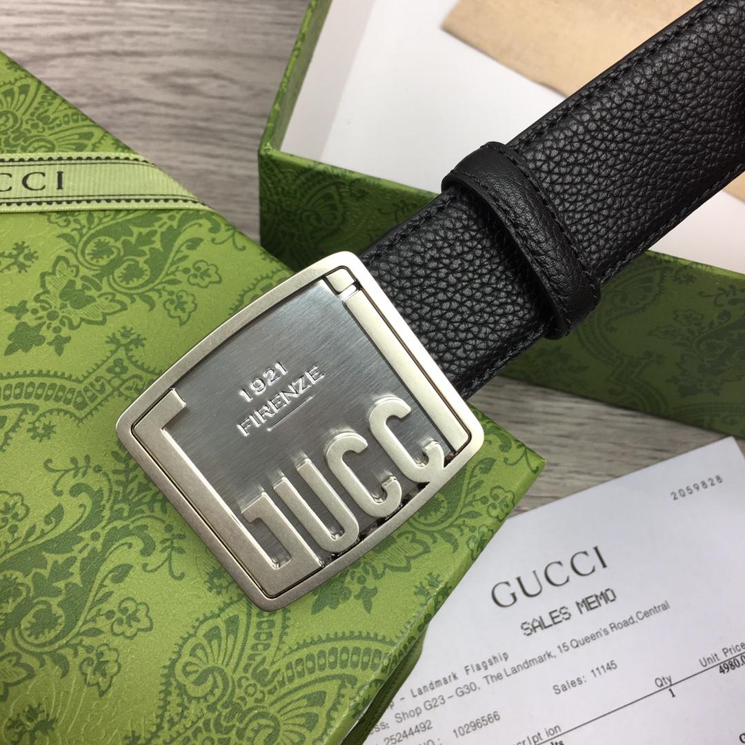 Gucci Leather Belt  35mm - DesignerGu