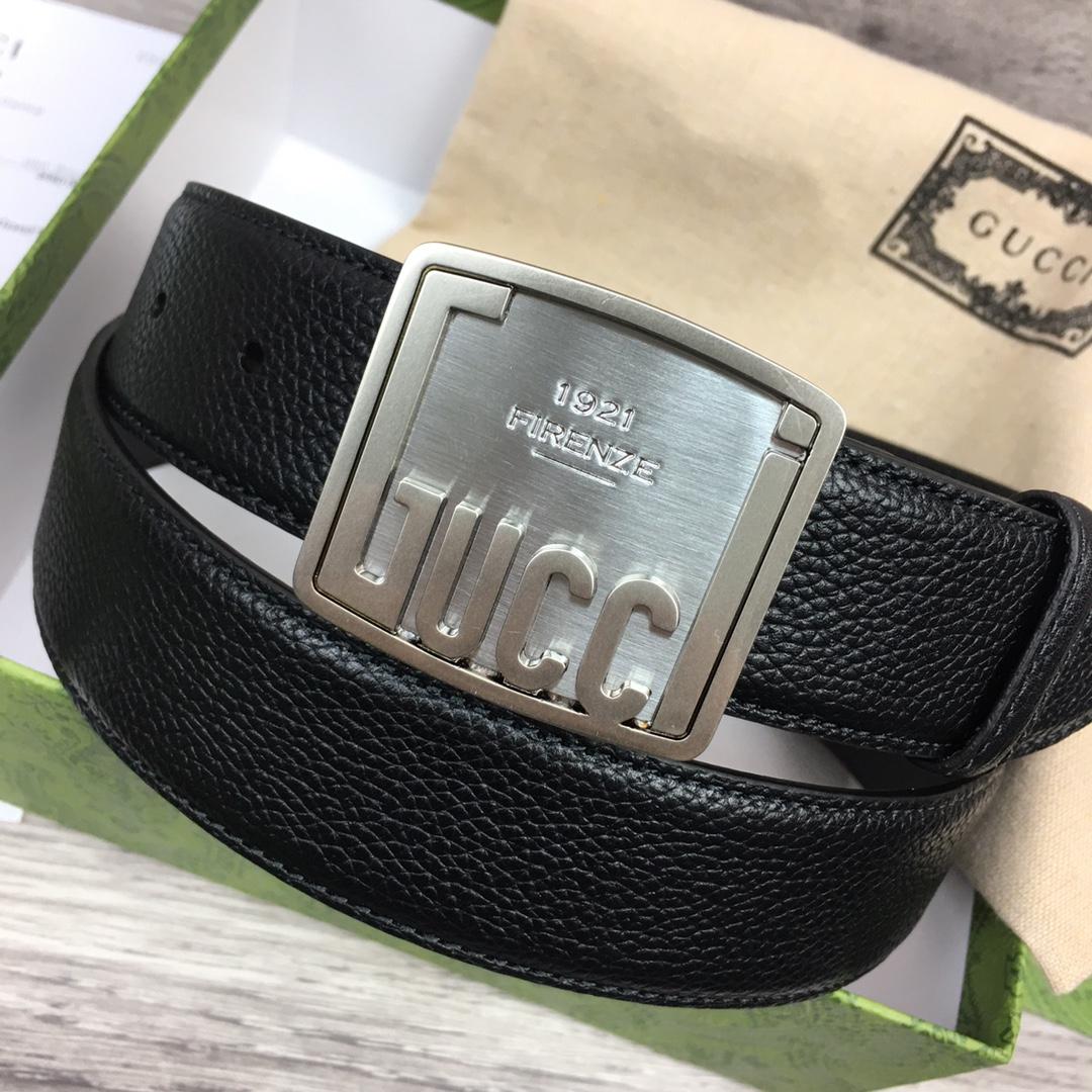 Gucci Leather Belt  35mm - DesignerGu