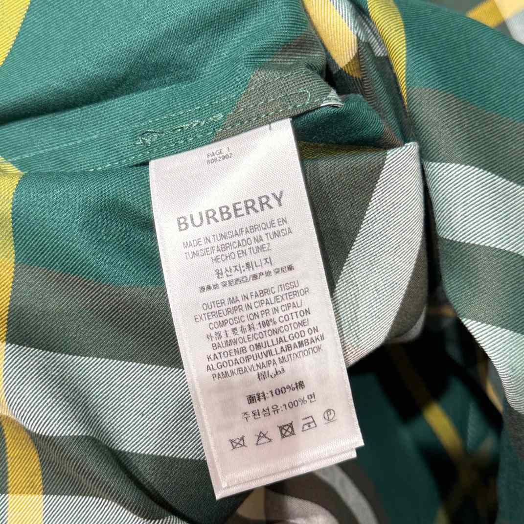 Burberry Check Cotton Shirt   - DesignerGu