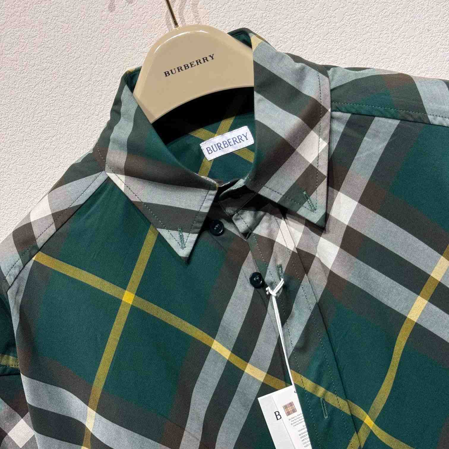 Burberry Check Cotton Shirt   - DesignerGu