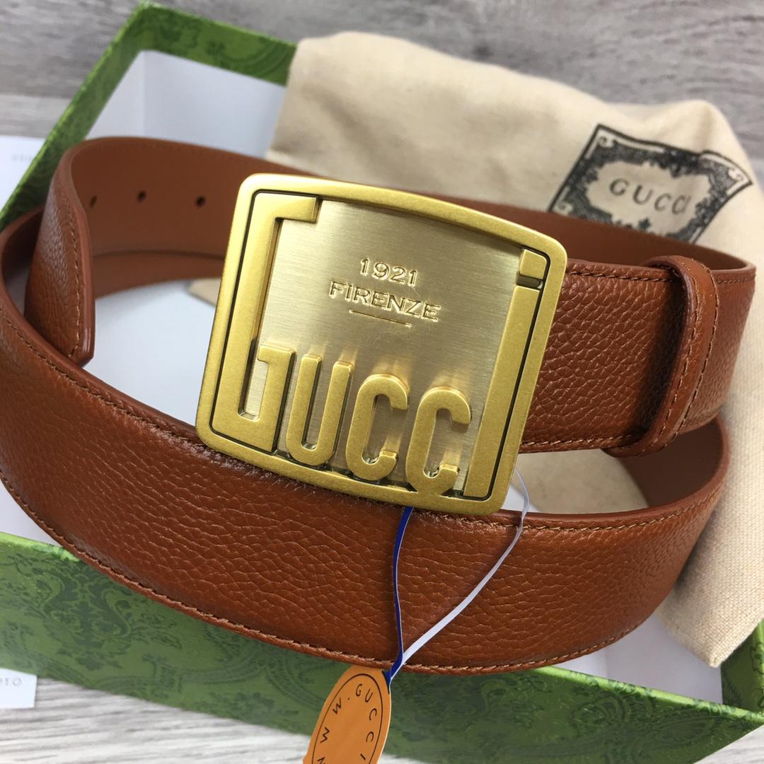 Gucci Leather Belt  35mm - DesignerGu