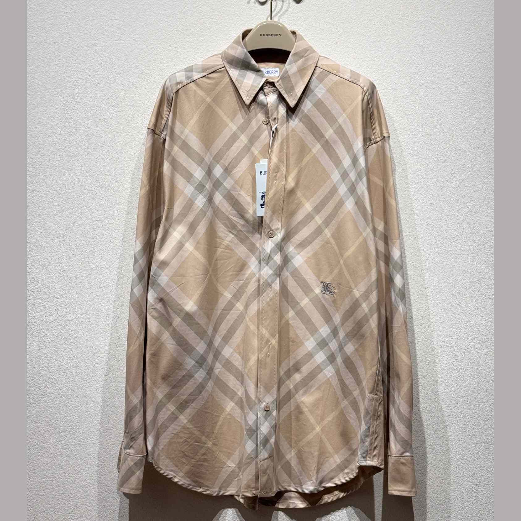 Burberry Check Cotton Shirt   - DesignerGu