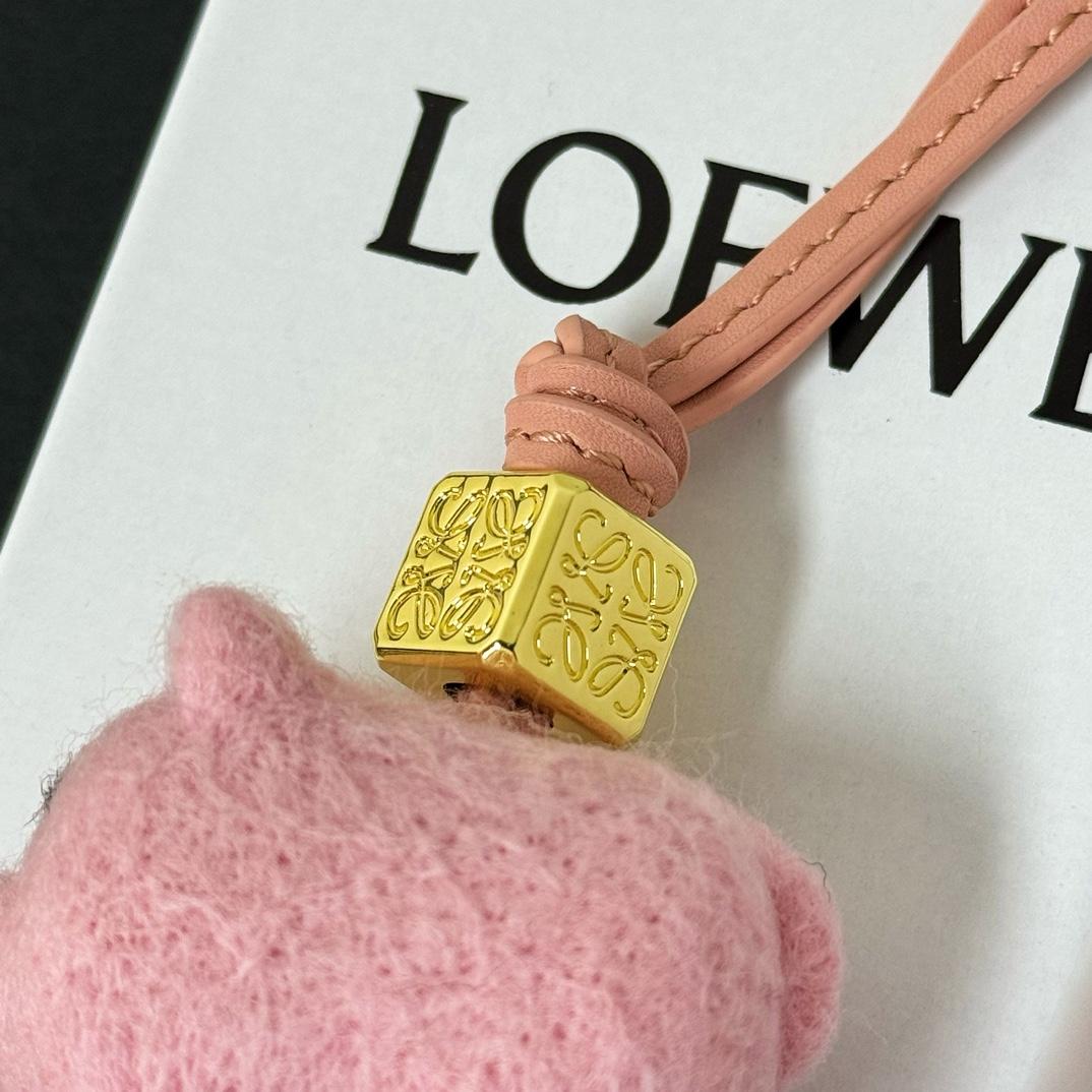 Loewe Pig Charm In Felt - DesignerGu