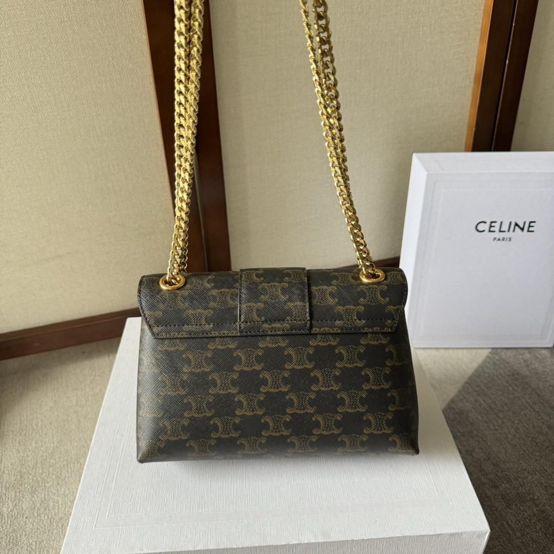 Celine Medium Celine Victoire Bag In Triomphe Canvas - DesignerGu