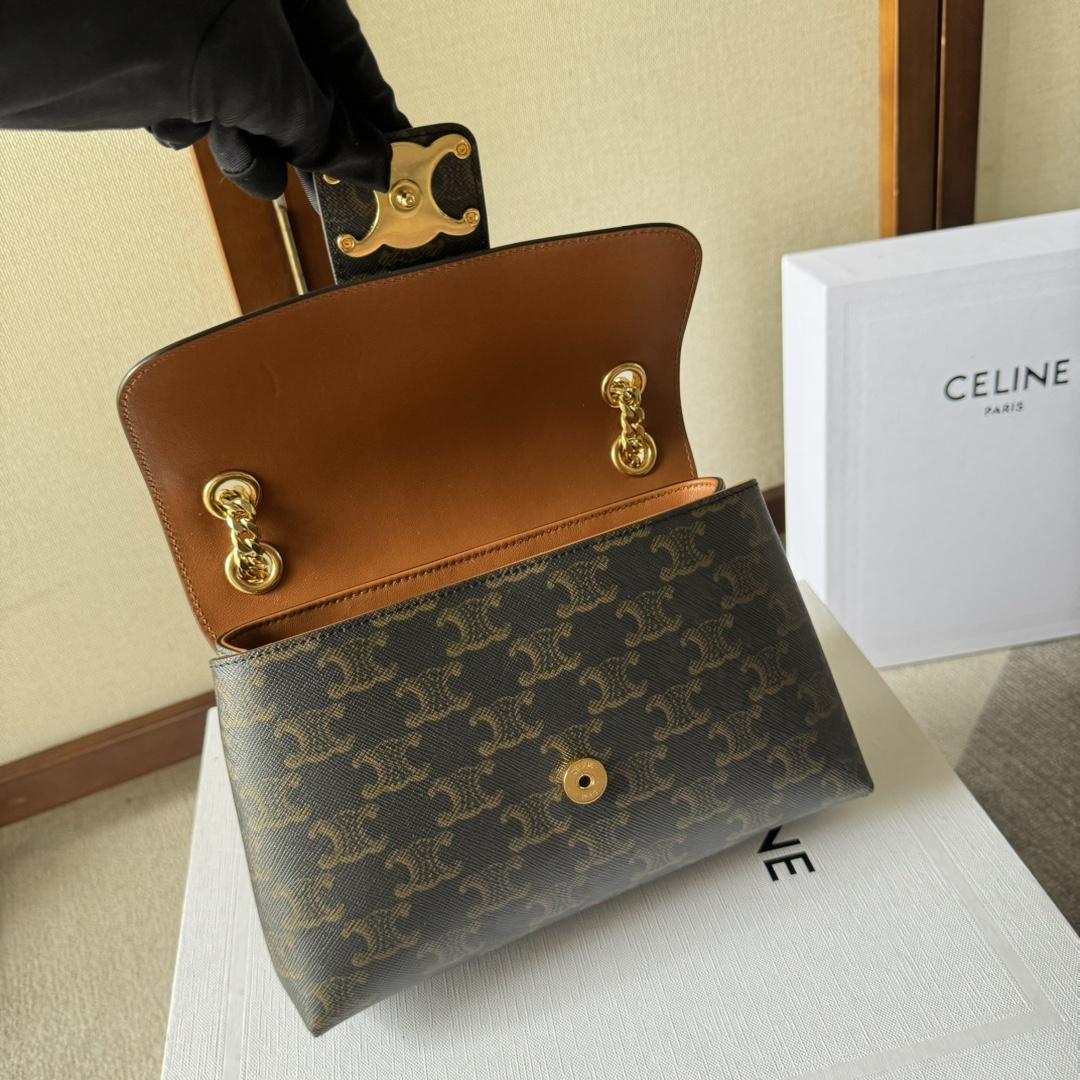 Celine Medium Celine Victoire Bag In Triomphe Canvas - DesignerGu