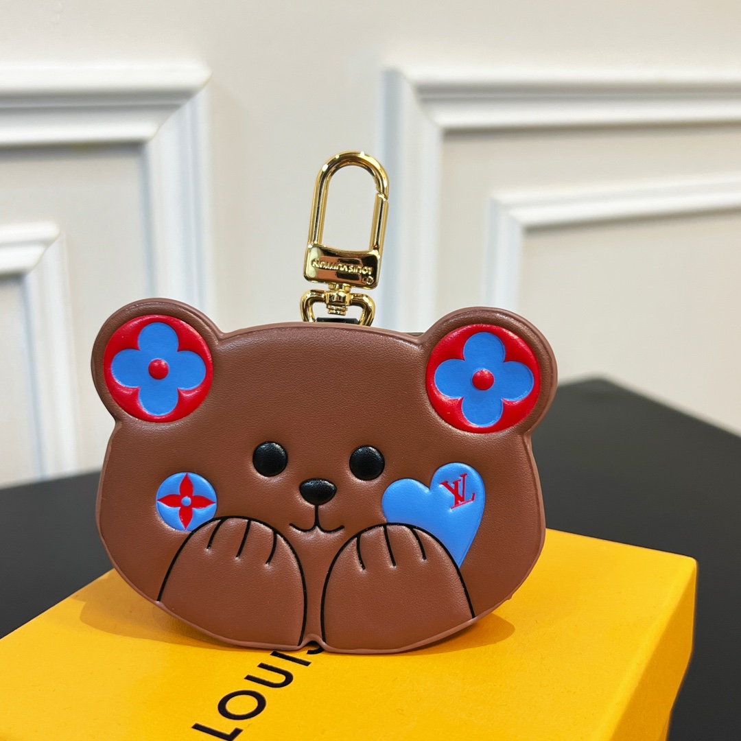 Louis Vuitton Teddy Bear Earphone Case   M01361 - DesignerGu