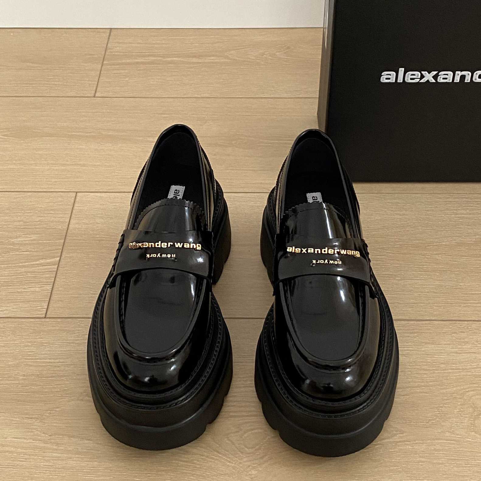 Alexander Wang Carter Platform Loafer In Leather - DesignerGu