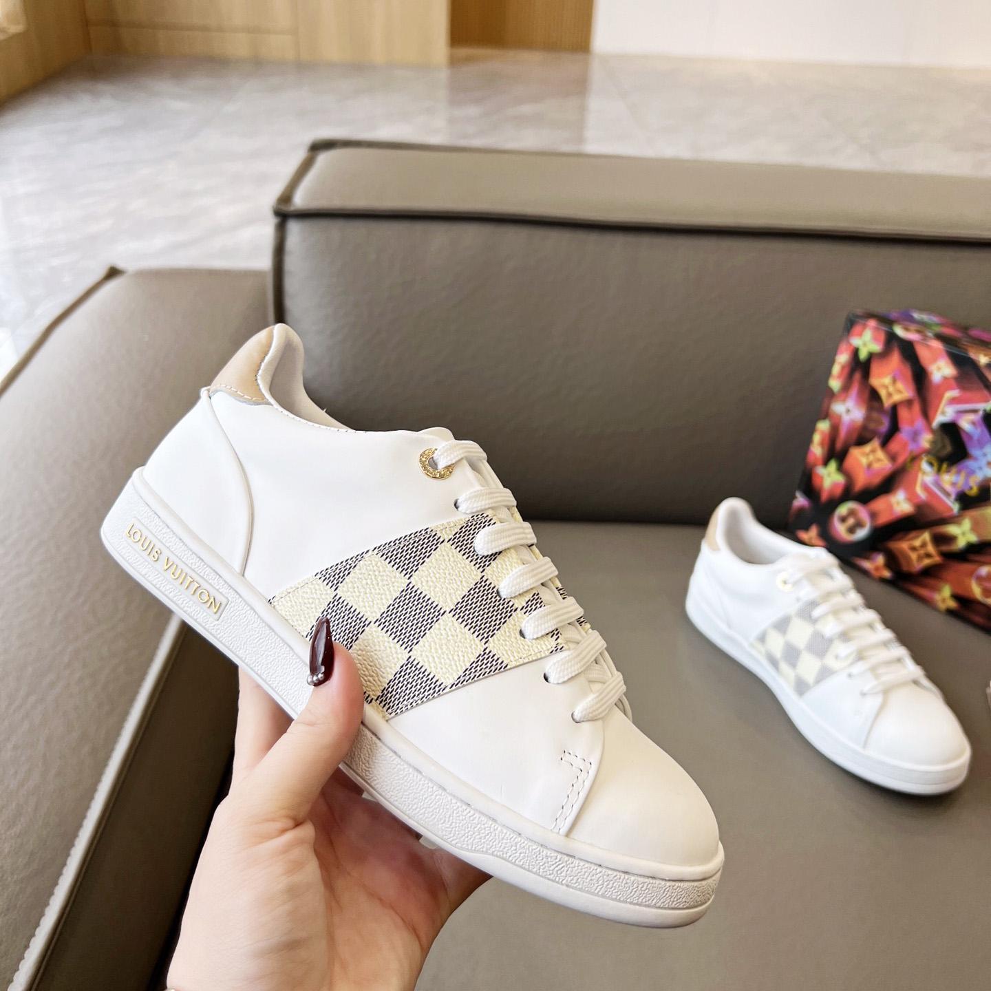 Louis Vuitton Damier Azur Front Row Sneaker - DesignerGu