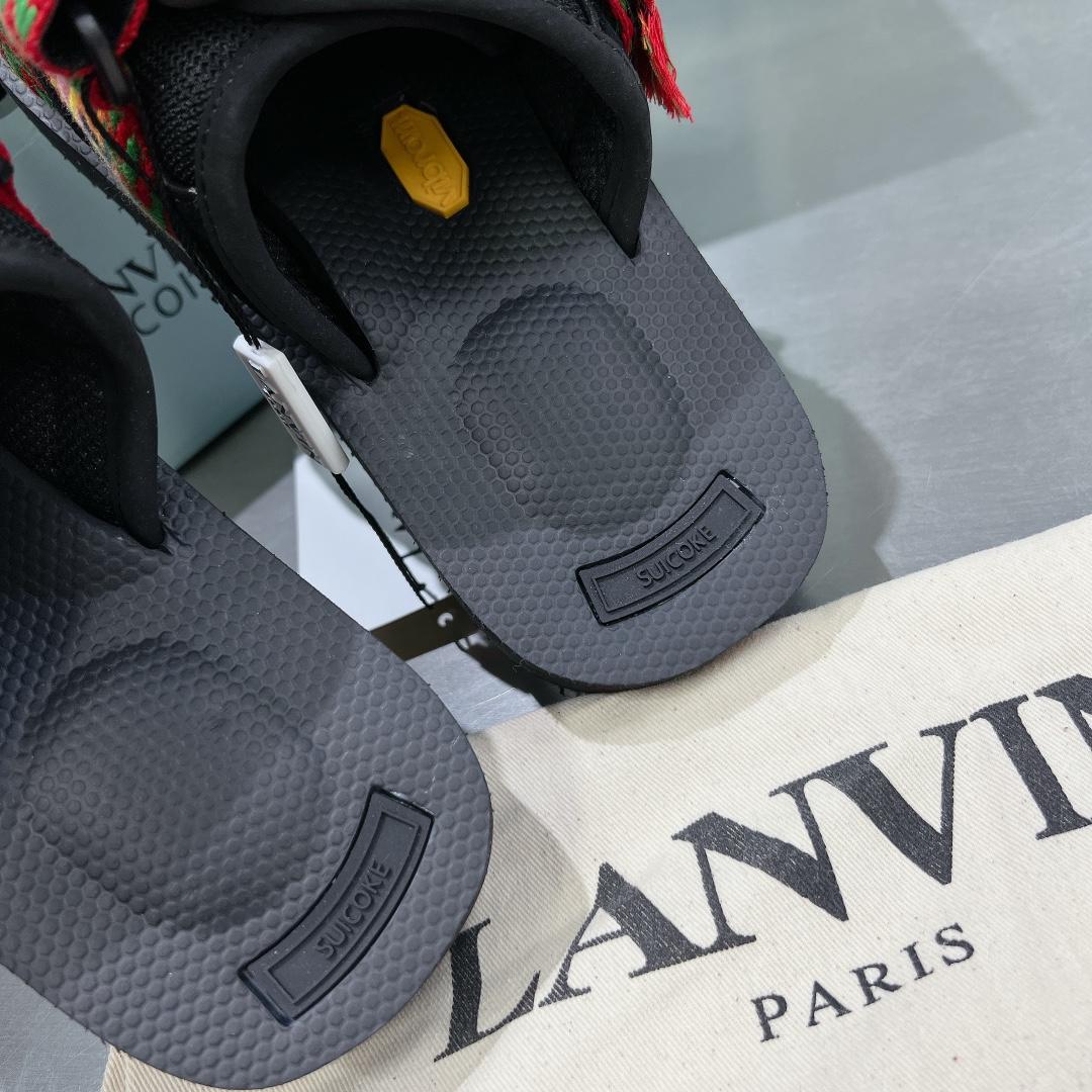 Suicoke x Lanvin Curb Woven-strap Sandals - DesignerGu