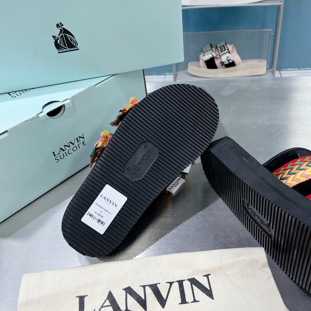 Suicoke x Lanvin Curb Woven-strap Sandals - DesignerGu