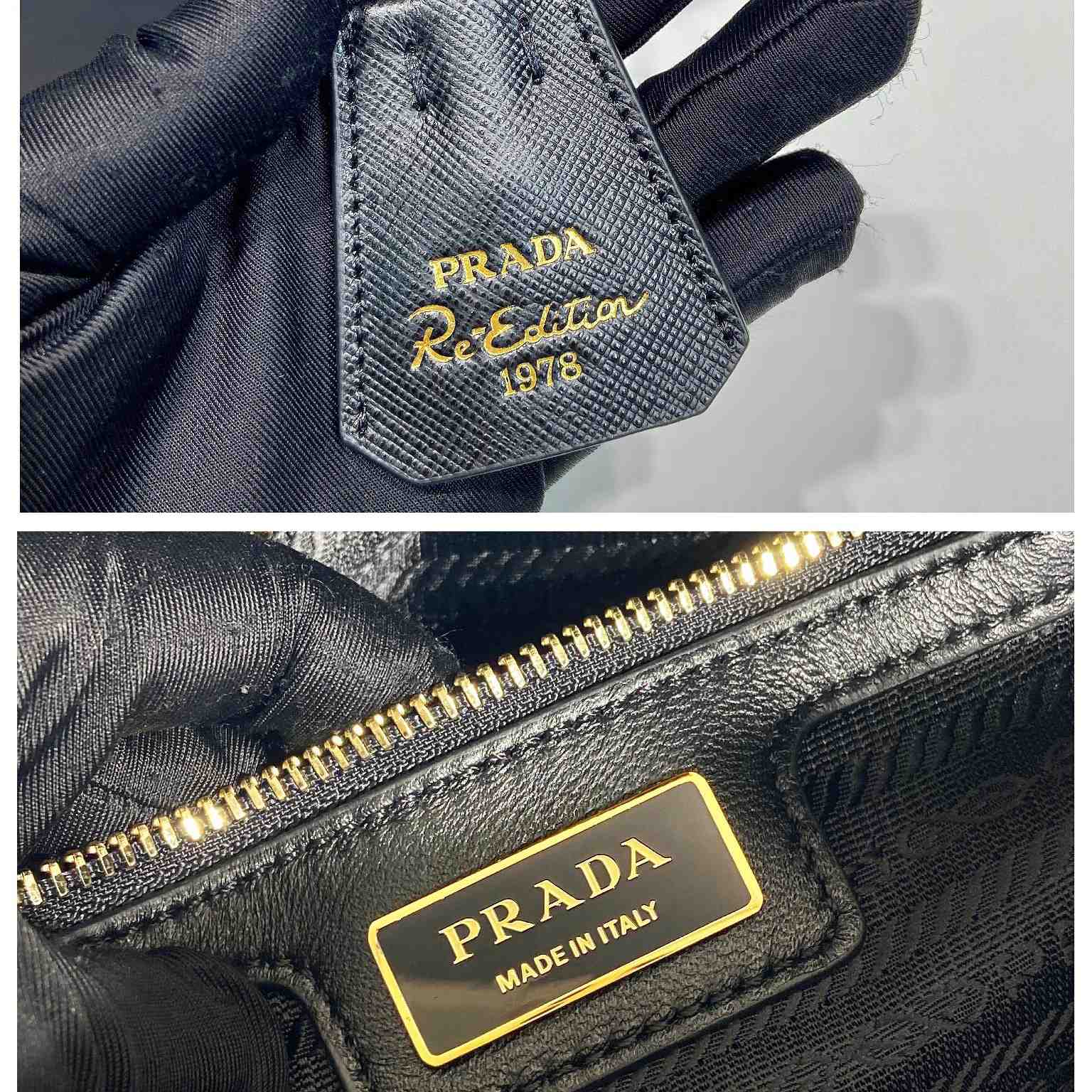 Prada Re-Edition 1978 Medium Re-Nylon And Saffiano Leather Top-handle Bag - DesignerGu