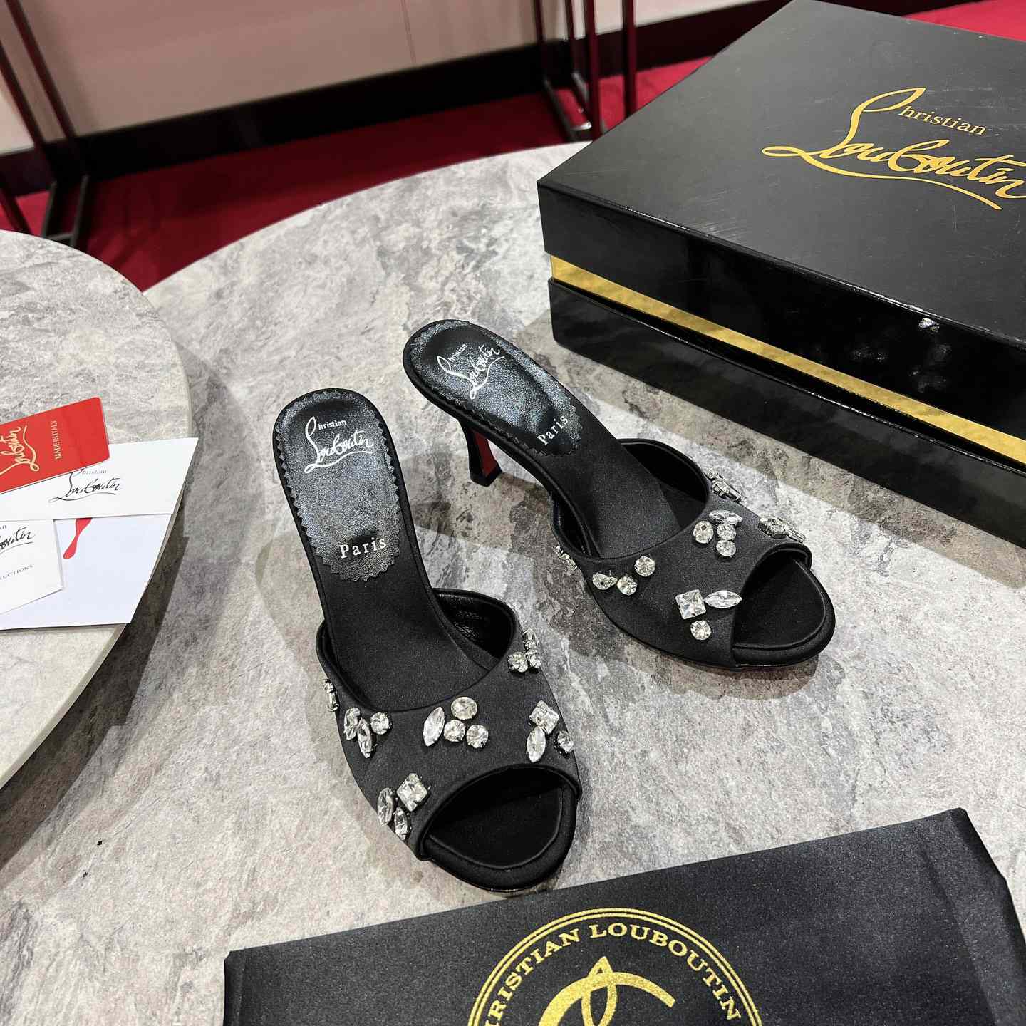 Christian Louboutin Degraqueen 85mm Mules Sandals  - DesignerGu