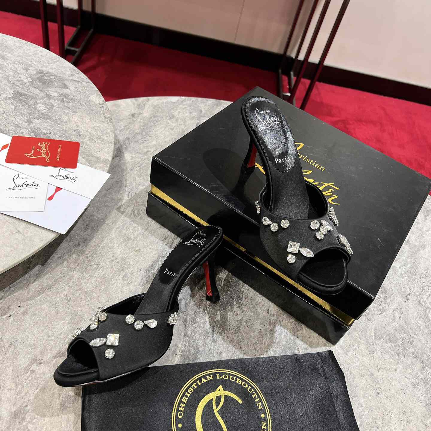 Christian Louboutin Degraqueen 85mm Mules Sandals  - DesignerGu