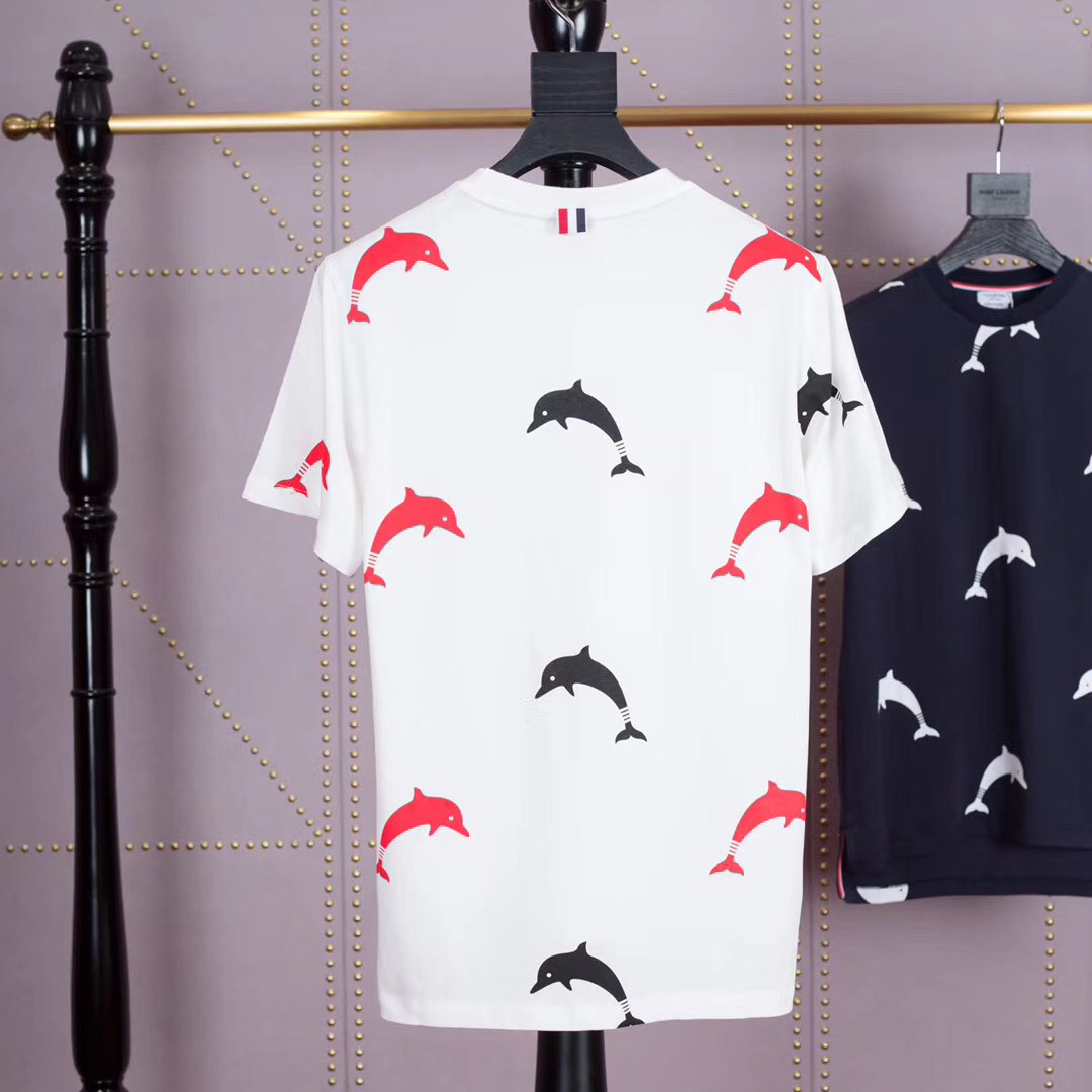 Thom Browne Dolphin Print T-shirt     1831 - DesignerGu