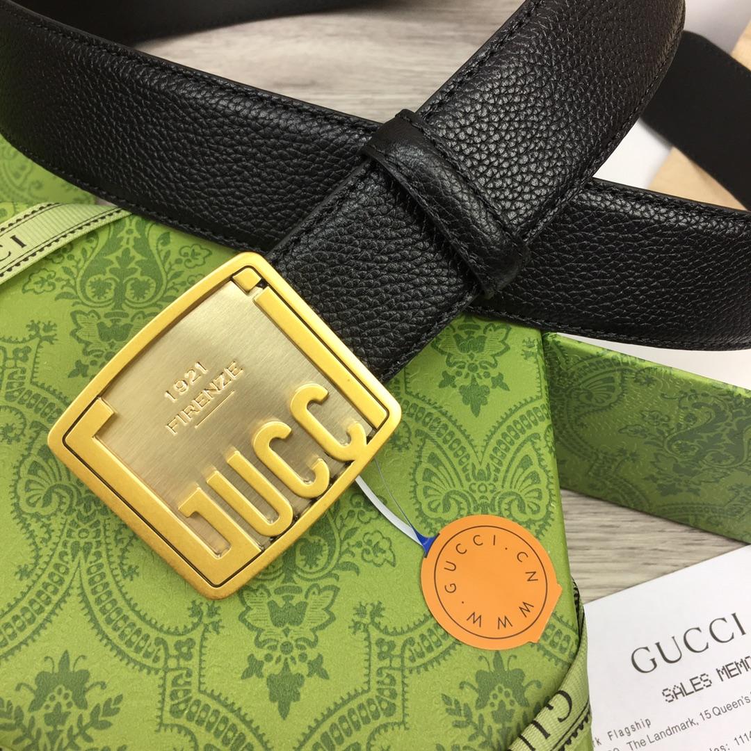 Gucci Leather Belt  35mm - DesignerGu