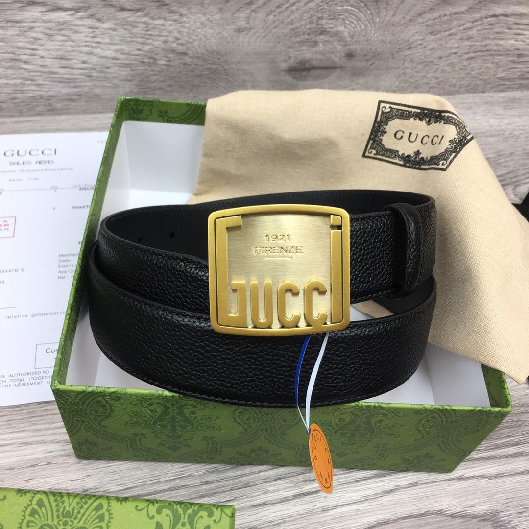 Gucci Leather Belt  35mm - DesignerGu