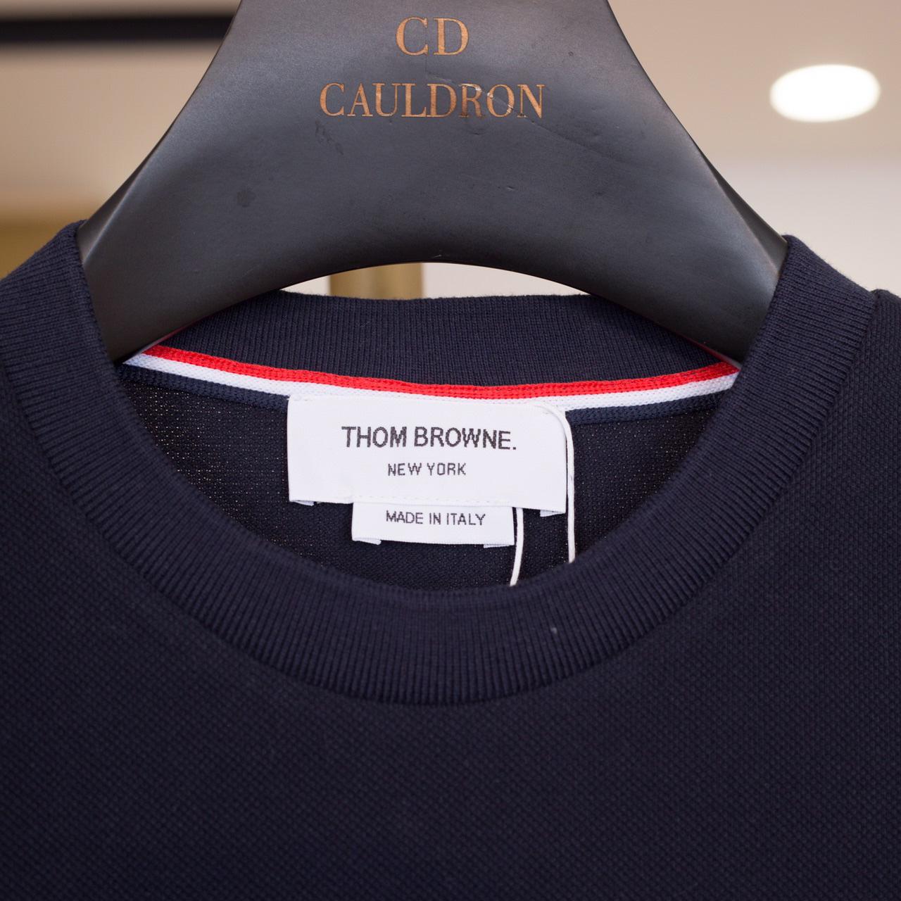 Thom Browne 4-Stripe Pique Tee   TB1887 - DesignerGu