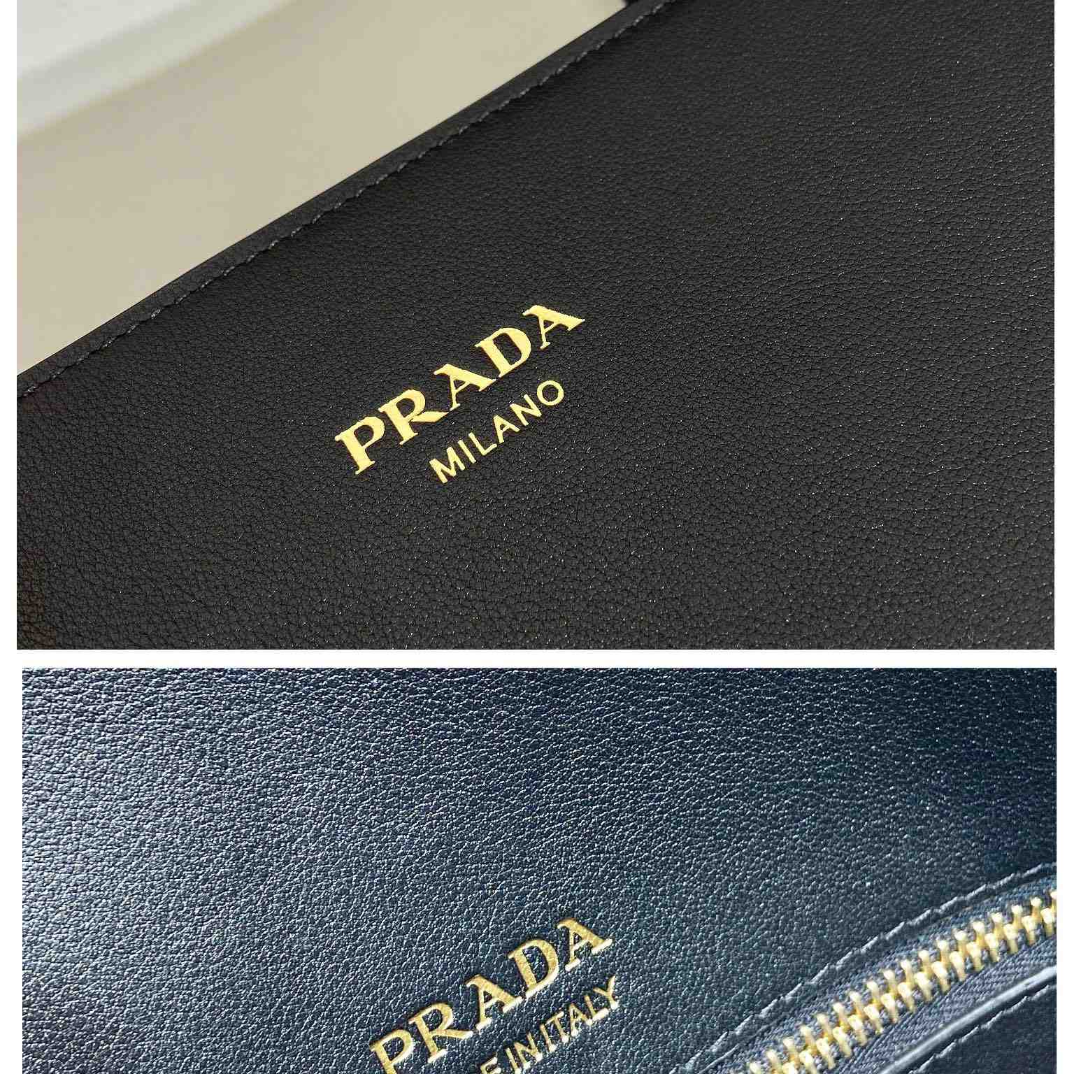 Prada Large Leather Tote Bag - DesignerGu