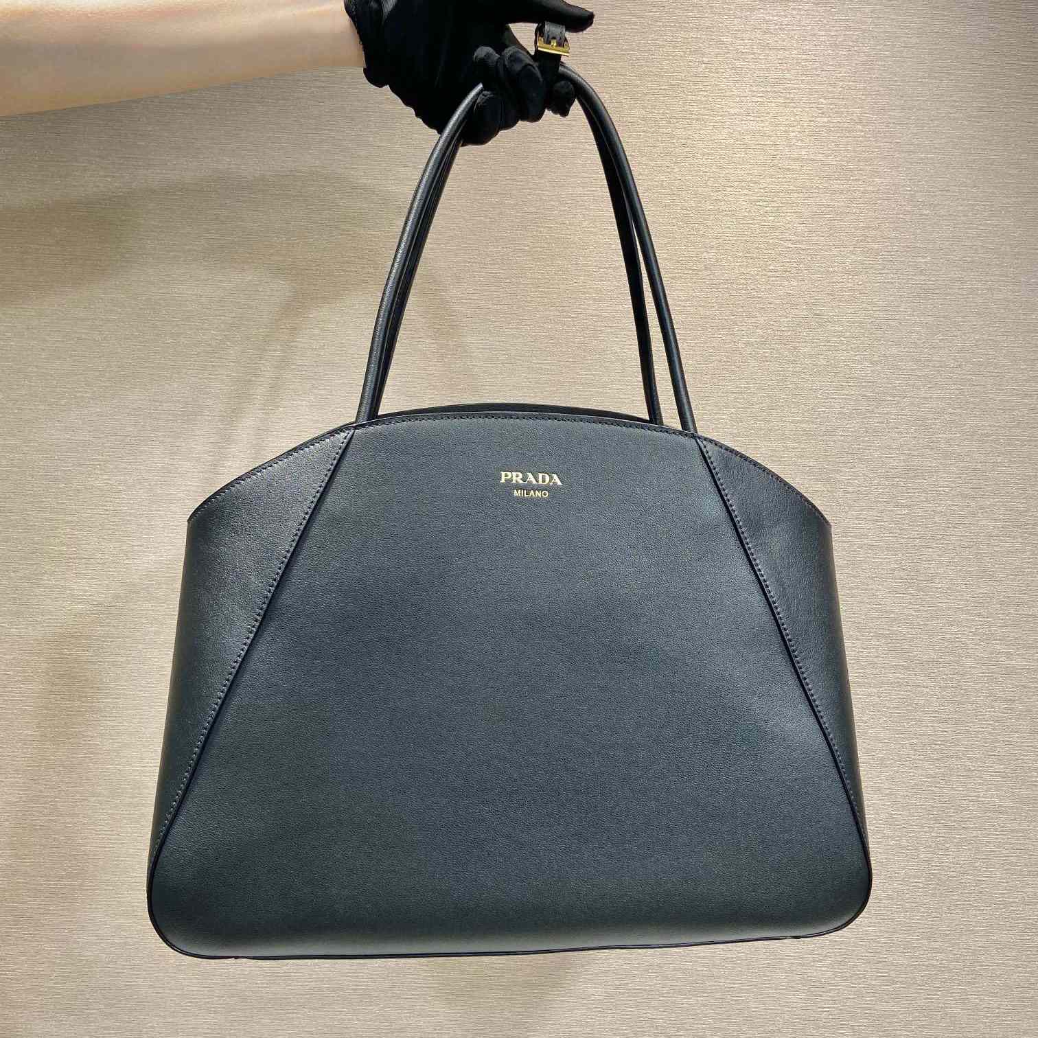 Prada Large Leather Tote Bag - DesignerGu