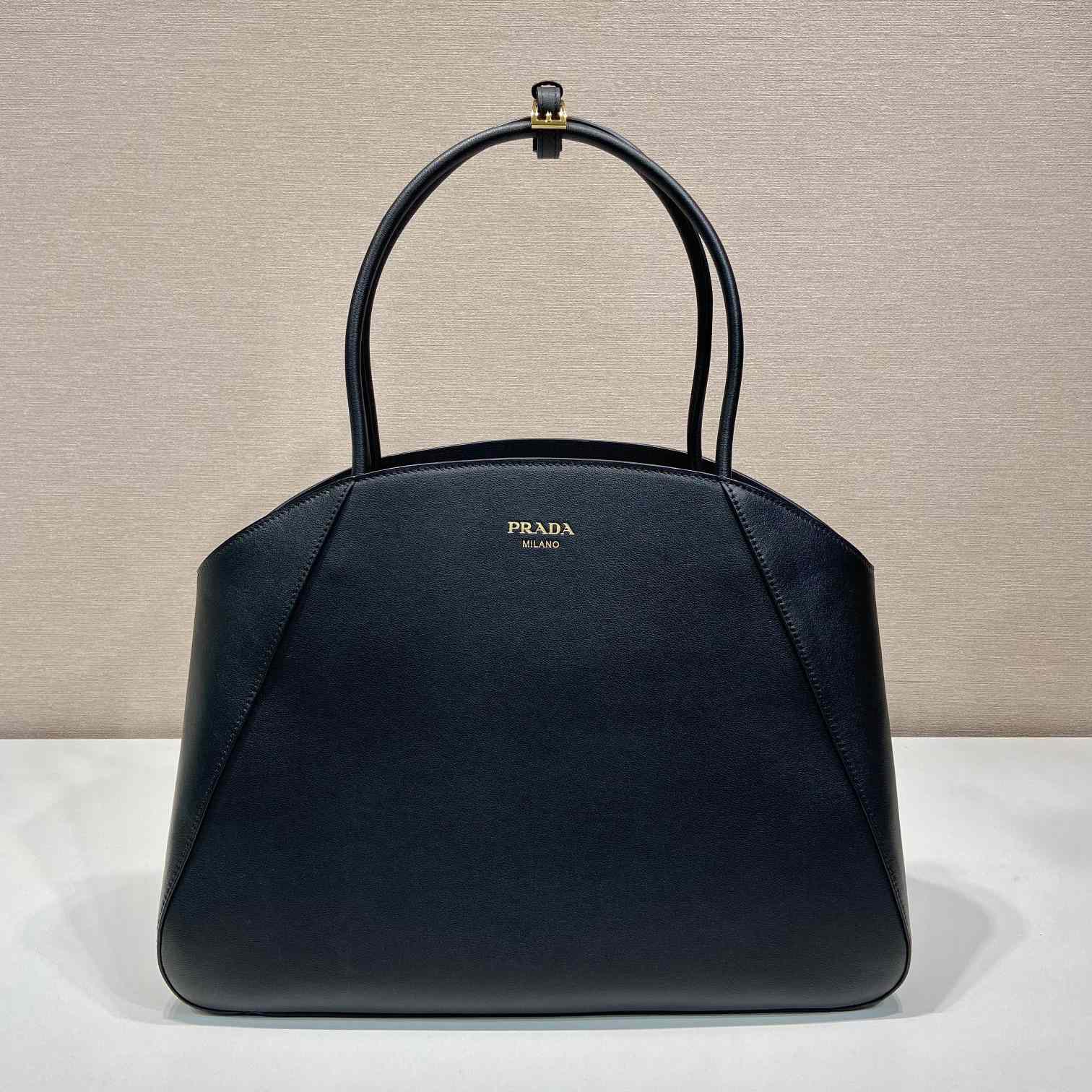 Prada Large Leather Tote Bag - DesignerGu