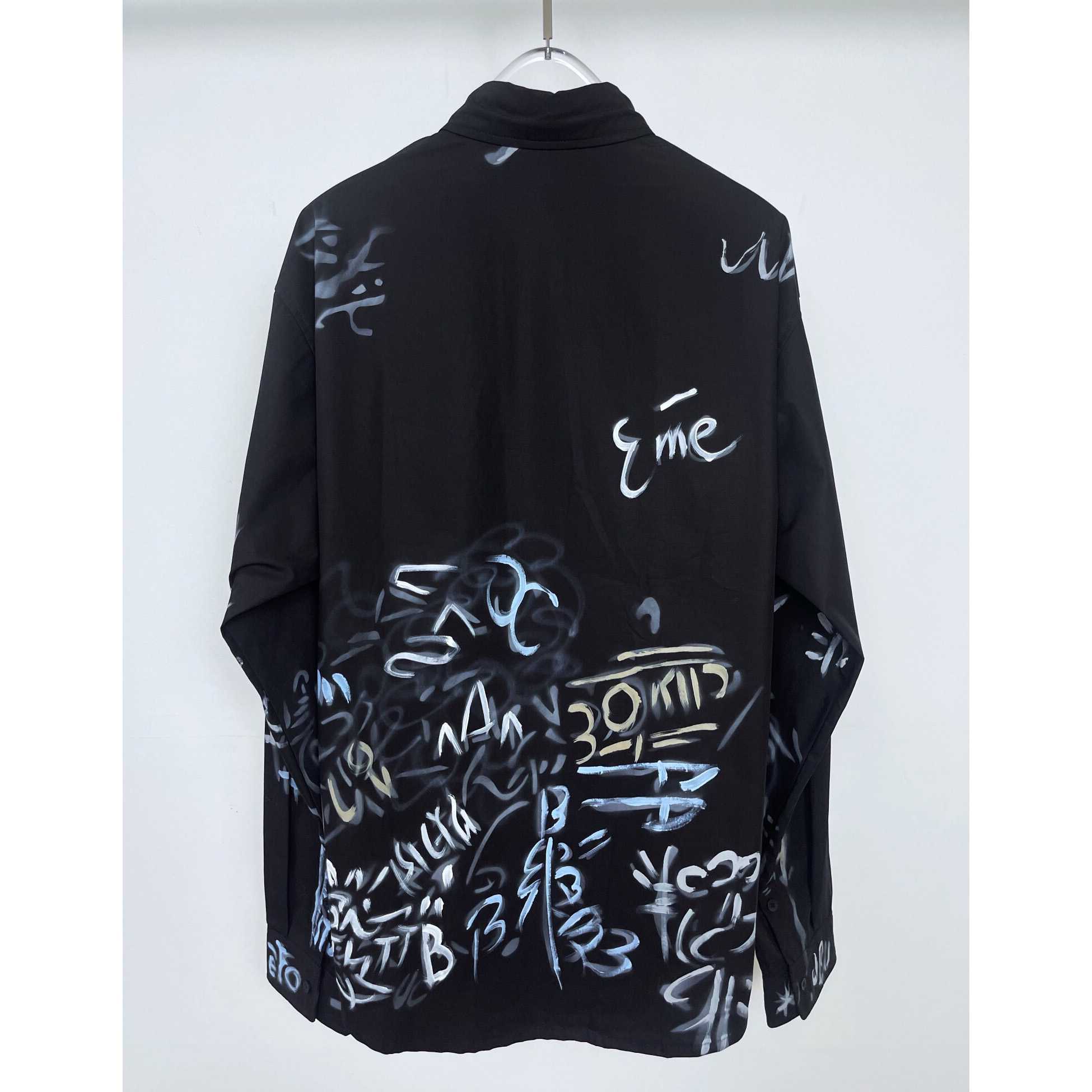 Balenciaga Logo-print Cotton Shirt - DesignerGu