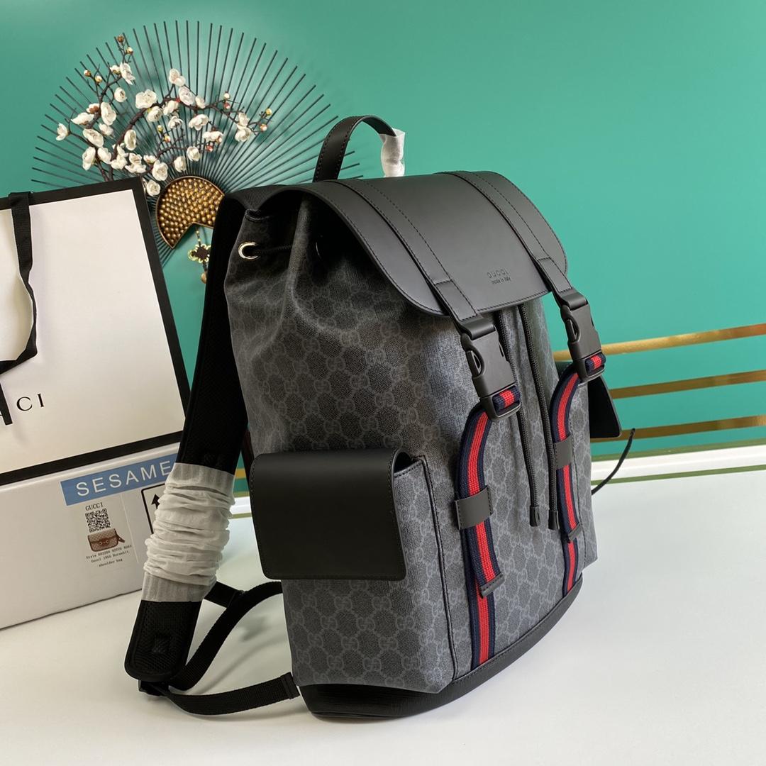 Gucci GG Black Backpack - DesignerGu