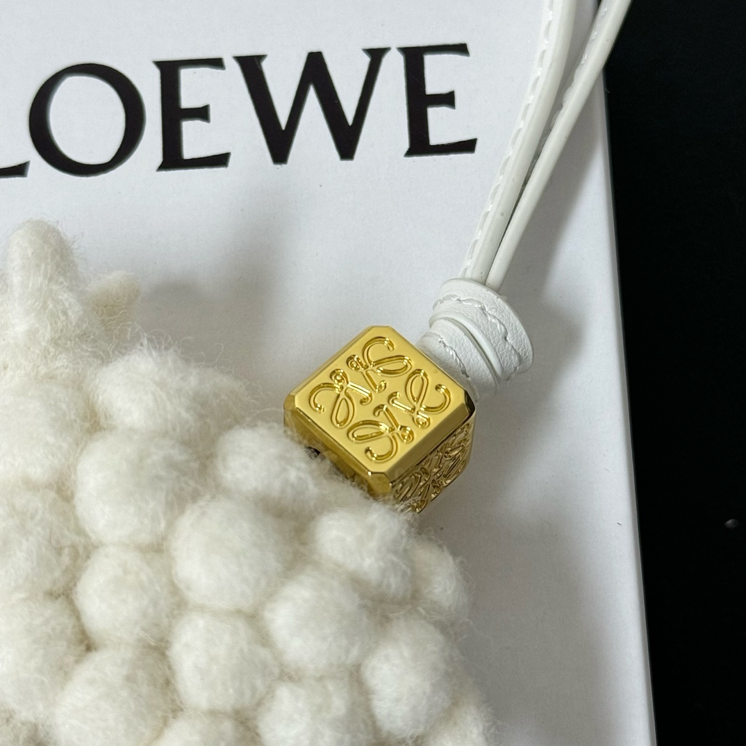 Loewe Sheep charm In Felt And Calfskin - DesignerGu