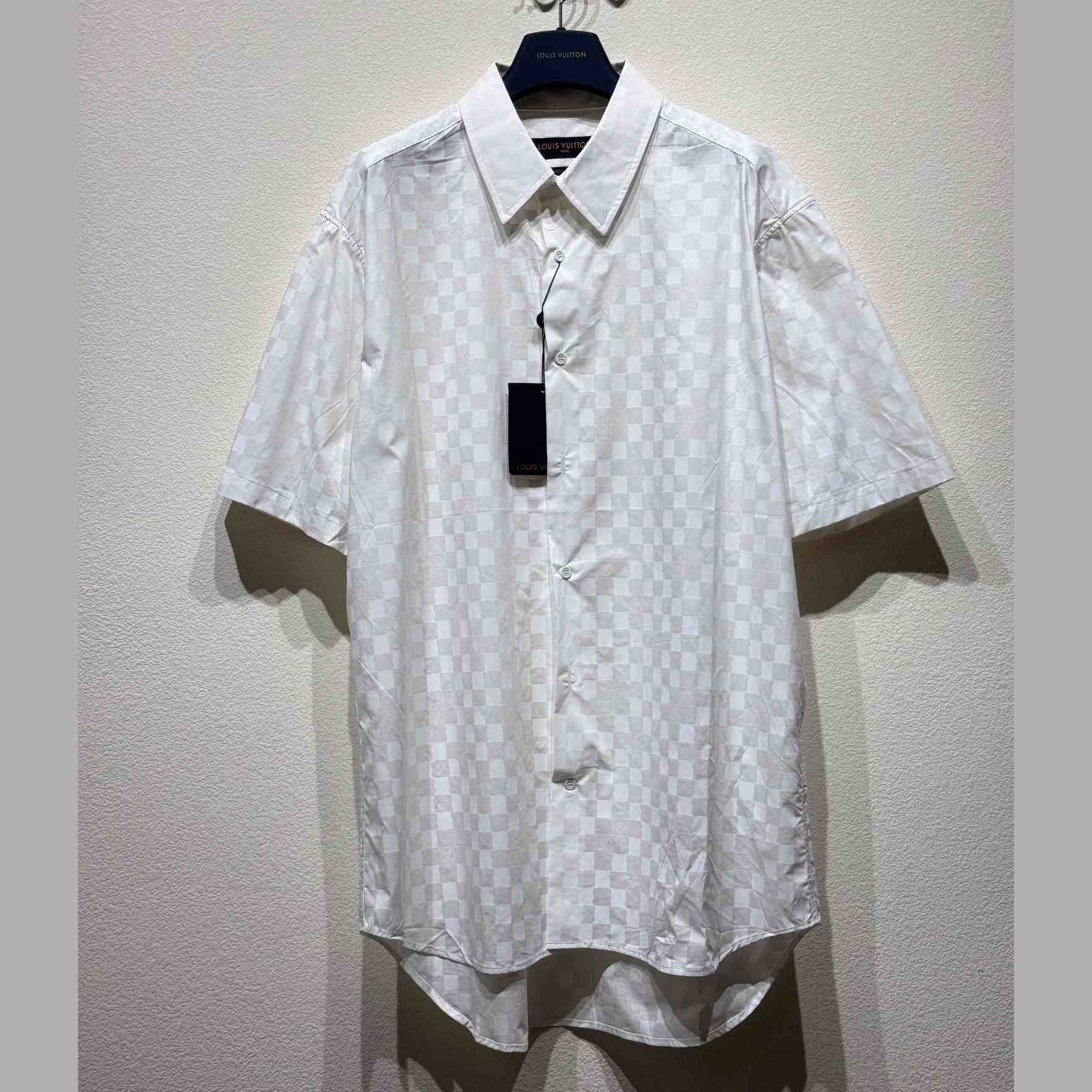 Louis Vuitton Short-Sleeved Cotton Shirt  1AFJW5 - DesignerGu