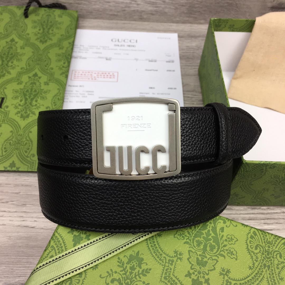 Gucci Leather Belt  35mm - DesignerGu