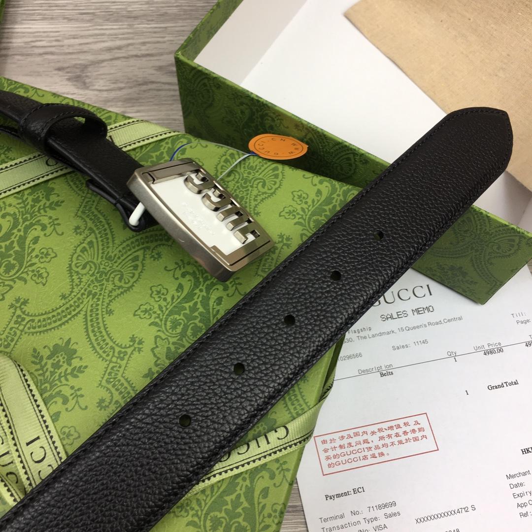 Gucci Leather Belt  35mm - DesignerGu