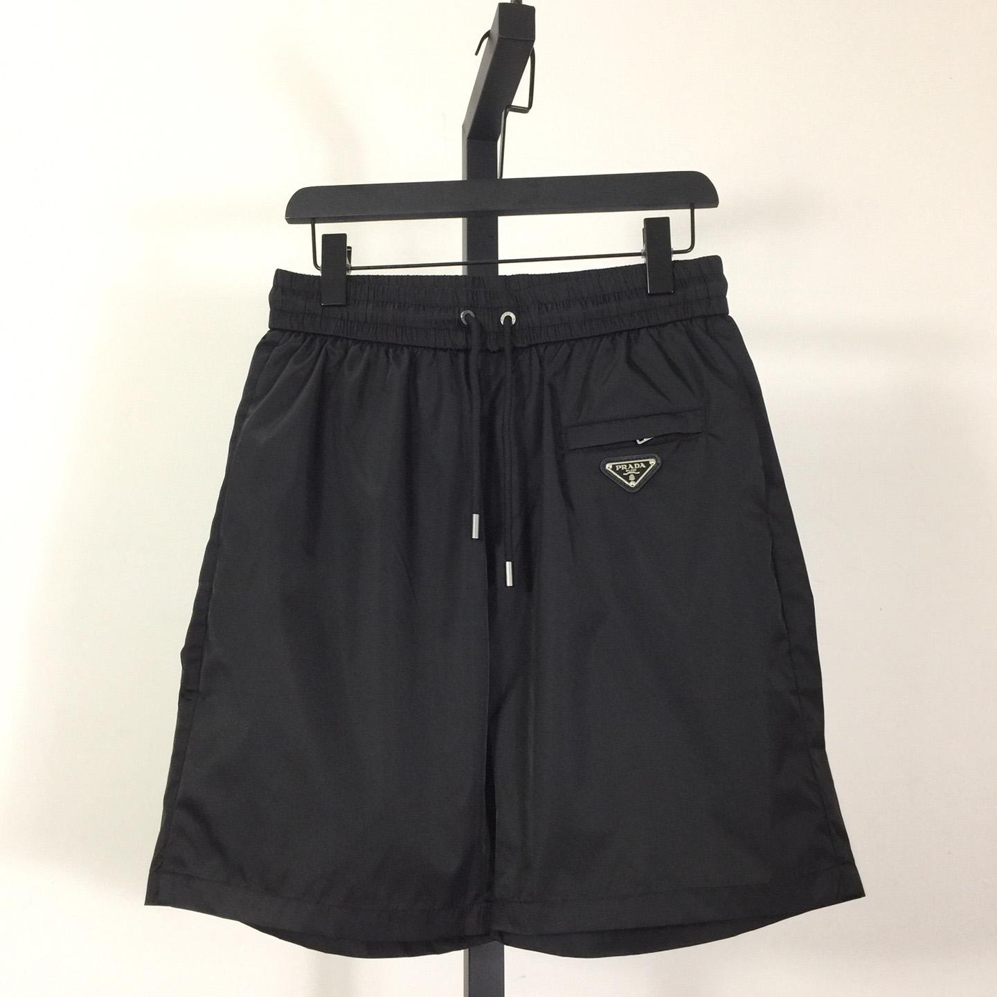 Prada Black Re-nylon Shorts - DesignerGu