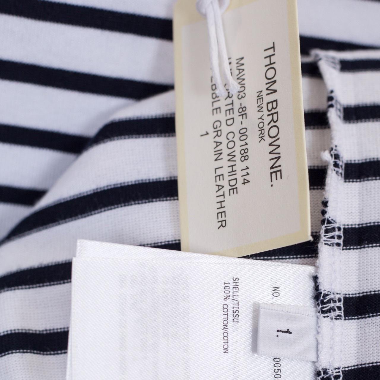 Thom Browne Striped Cotton Jersey T-shirt   1896 - DesignerGu