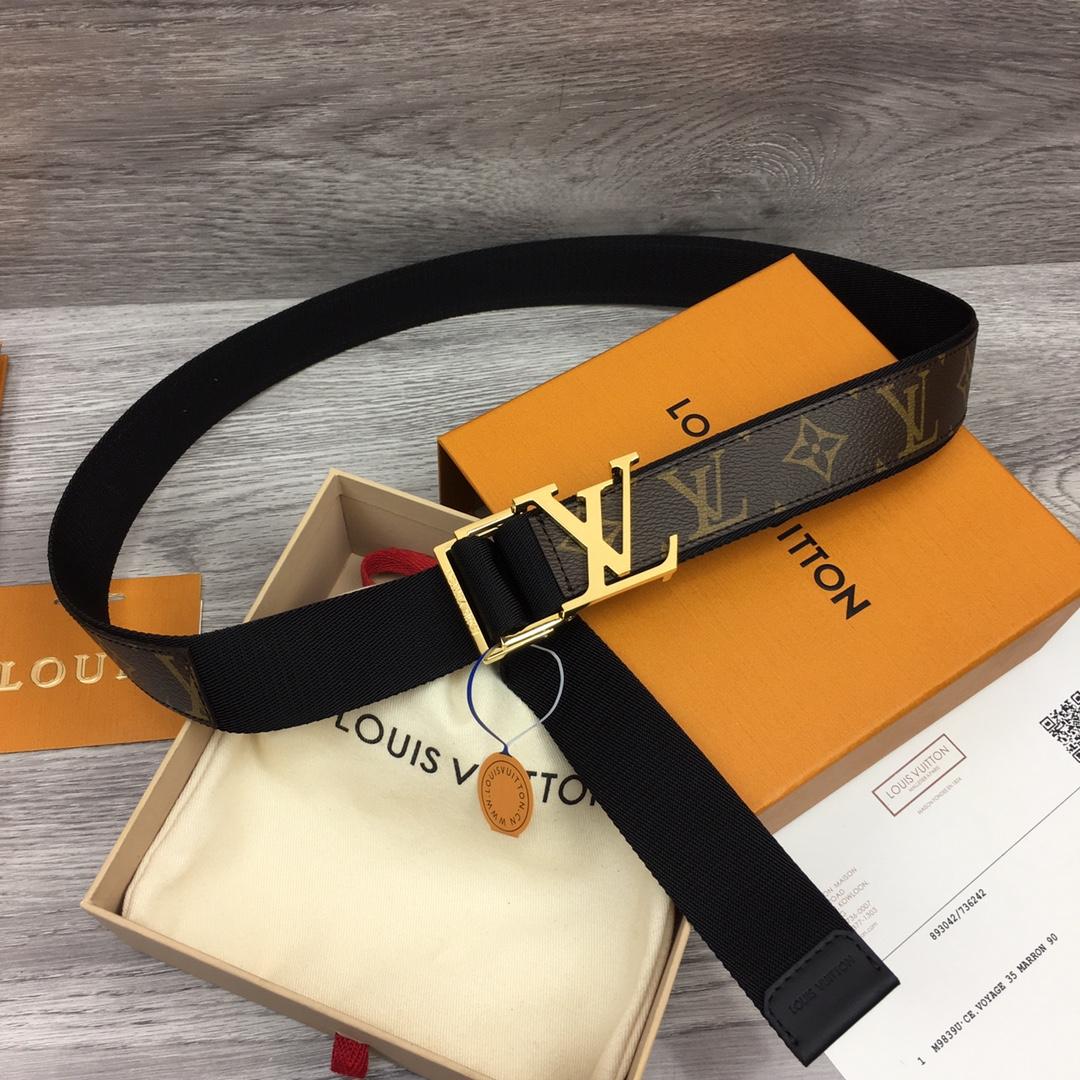 Louis Vuitton Monogram Belt  35mm - DesignerGu