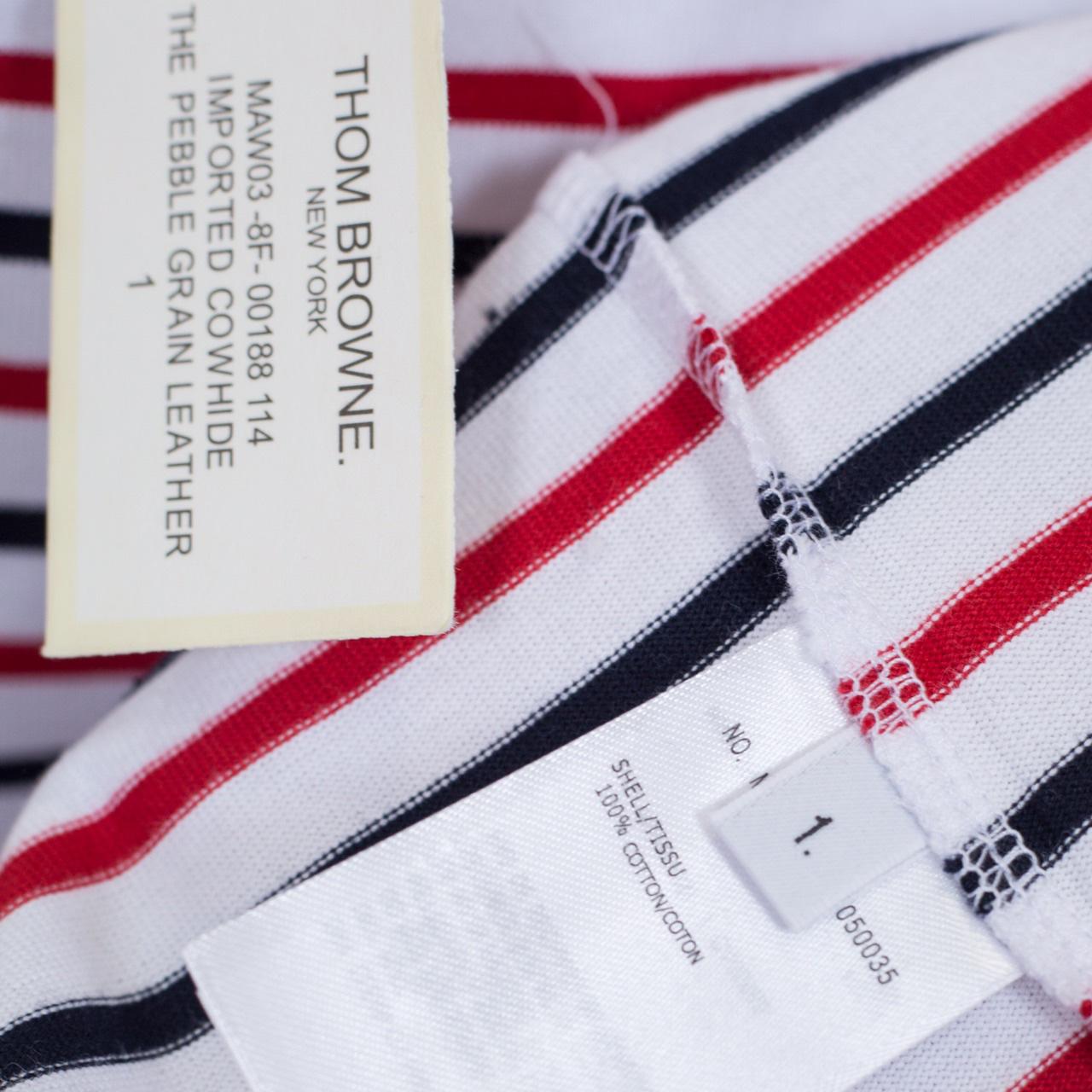 Thom Browne Striped Cotton Jersey T-shirt   1896 - DesignerGu