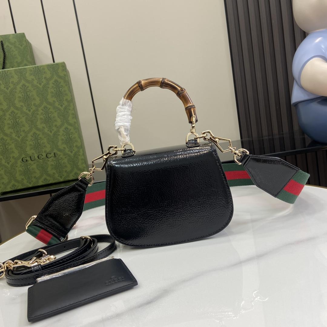 Gucci Bamboo 1947 Mini Top Handle Bag - DesignerGu