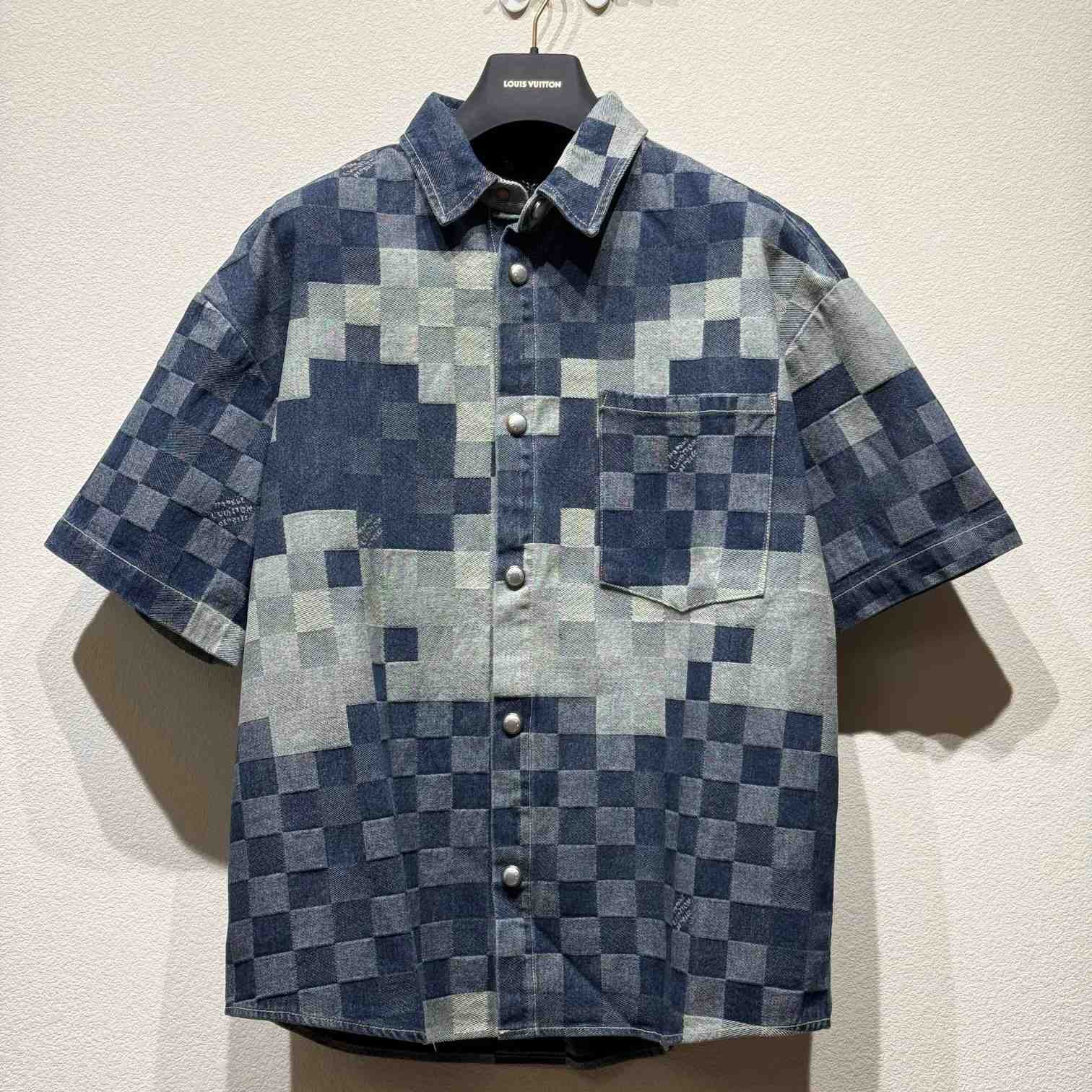 Louis Vuitton Damier Denim Shirt    - DesignerGu