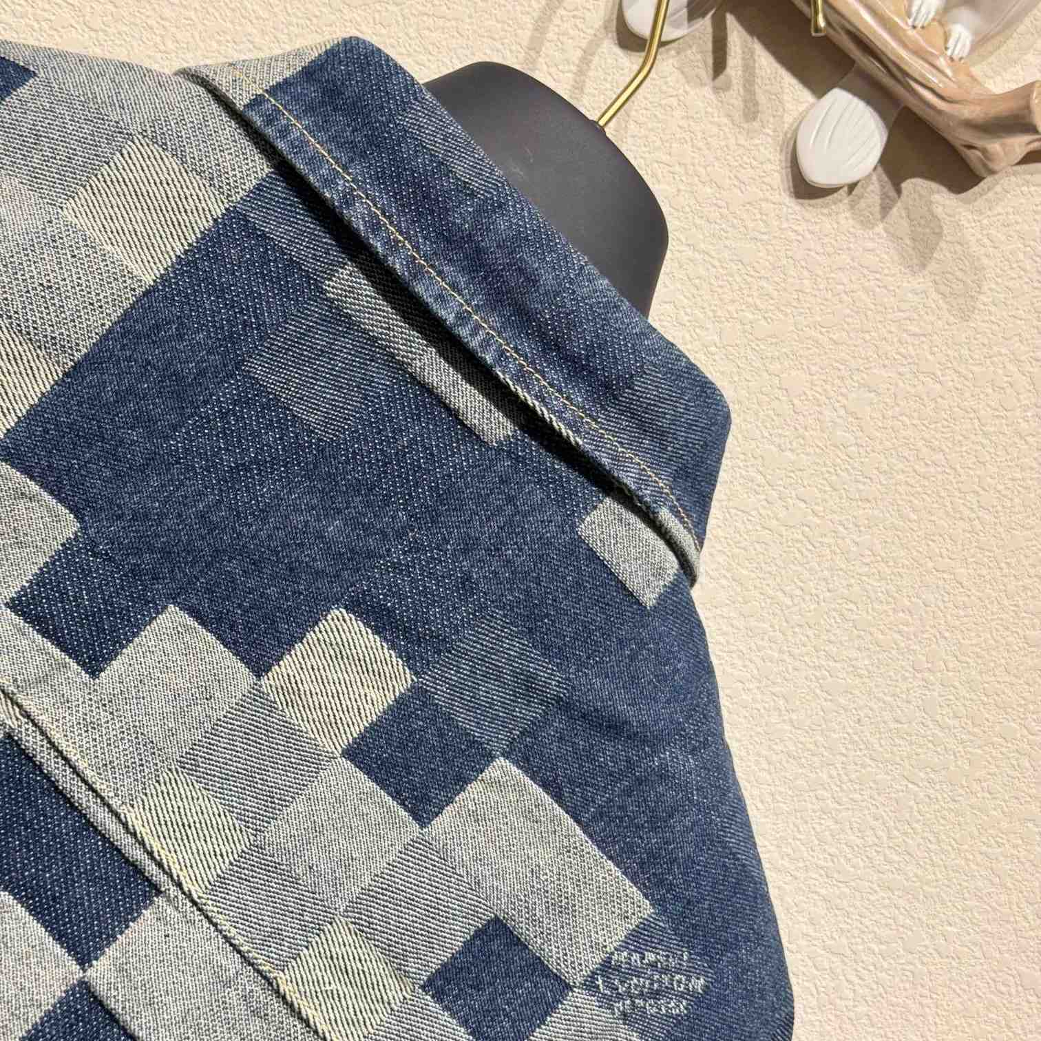 Louis Vuitton Damier Denim Shirt    - DesignerGu