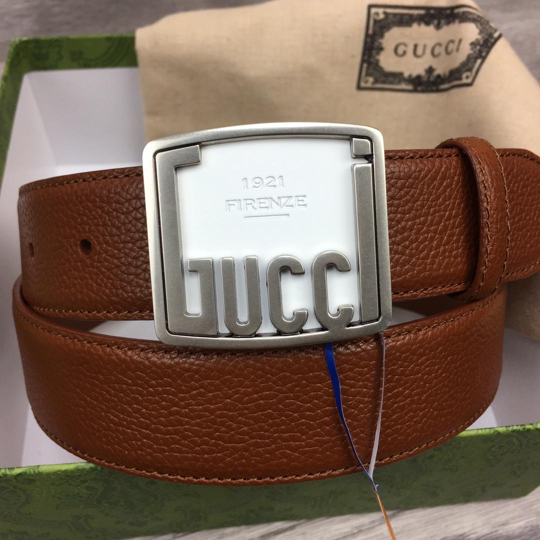 Gucci Leather Belt  35mm - DesignerGu