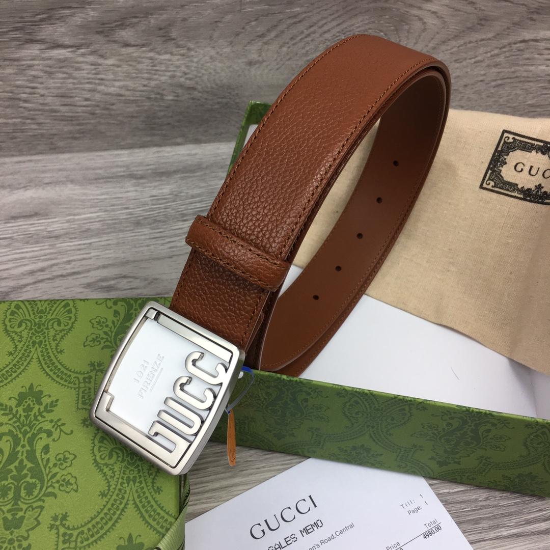 Gucci Leather Belt  35mm - DesignerGu