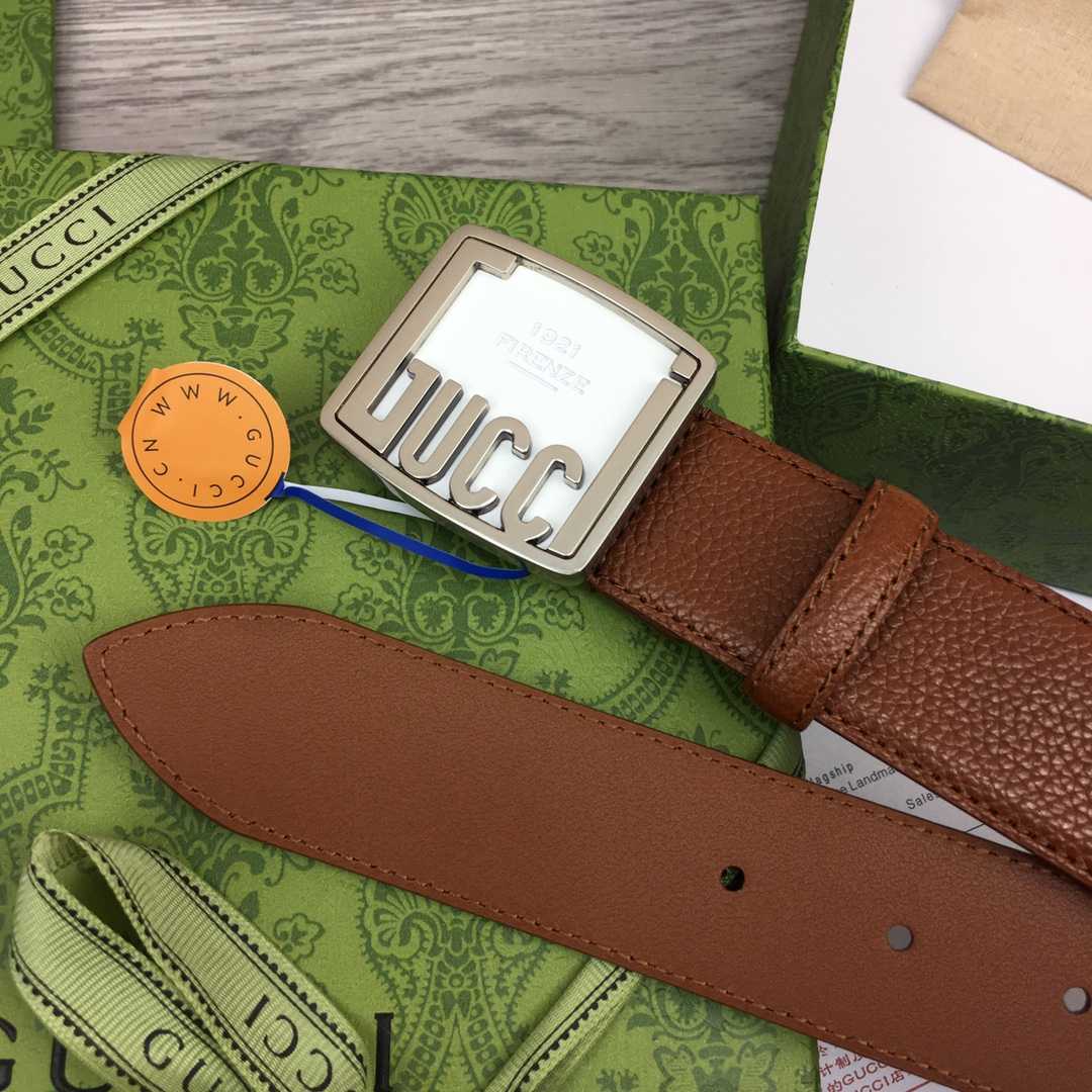 Gucci Leather Belt  35mm - DesignerGu