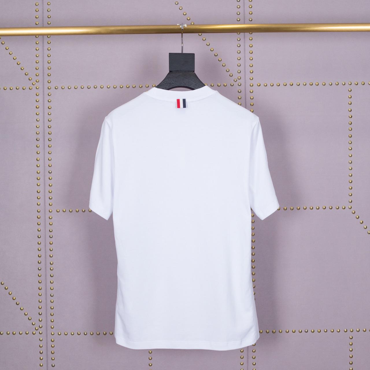 Thom Browne 4-Stripe Pique Tee   TB1887 - DesignerGu