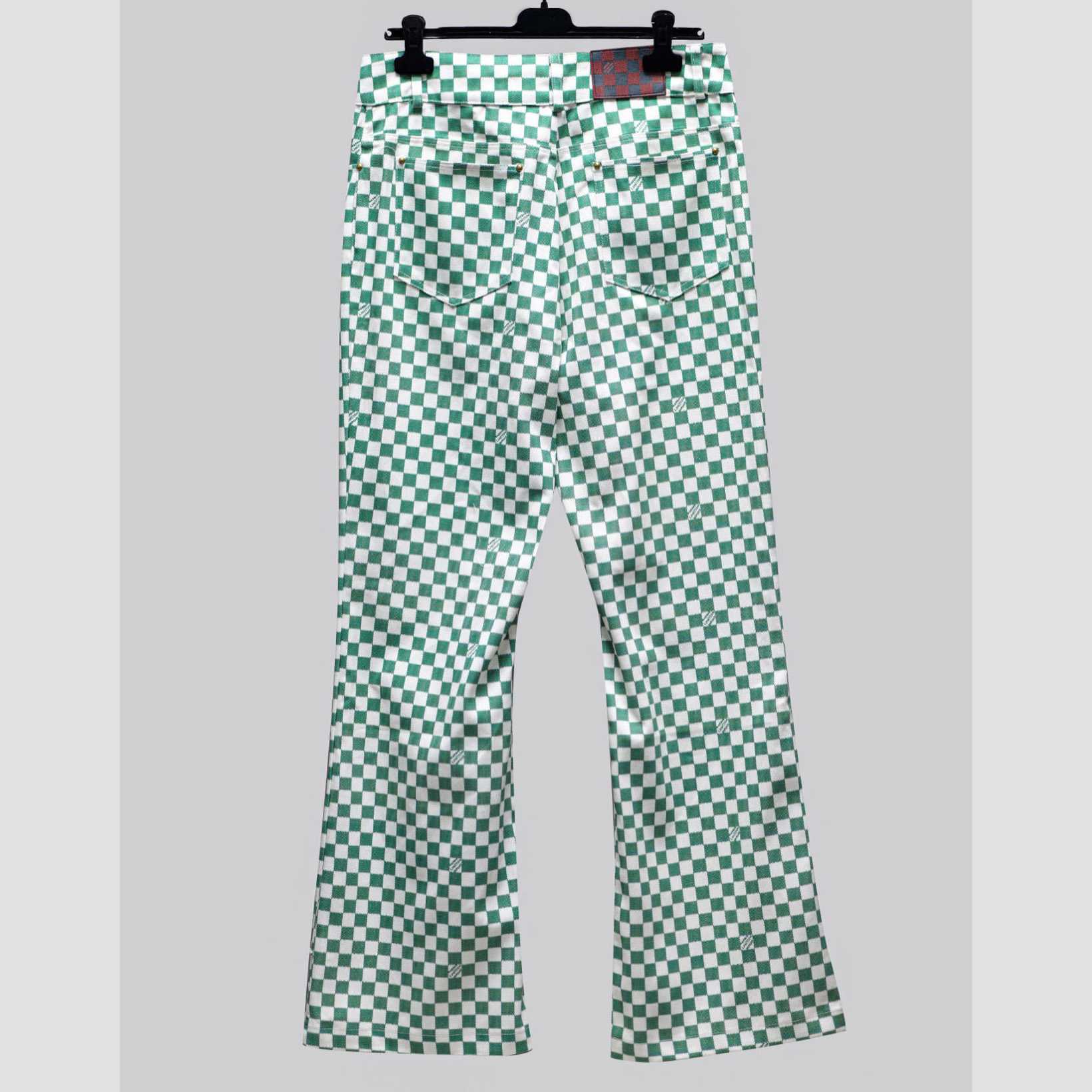 Louis Vuitton Damier Bootcut Denim Pants   1AFI43 - DesignerGu