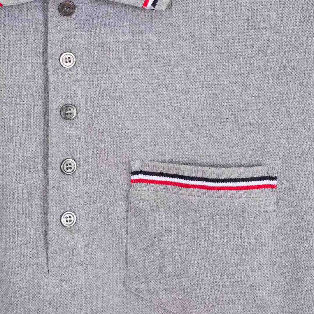 Thom Browne Bar Stripe Short-sleeve Polo   TB1767 - DesignerGu