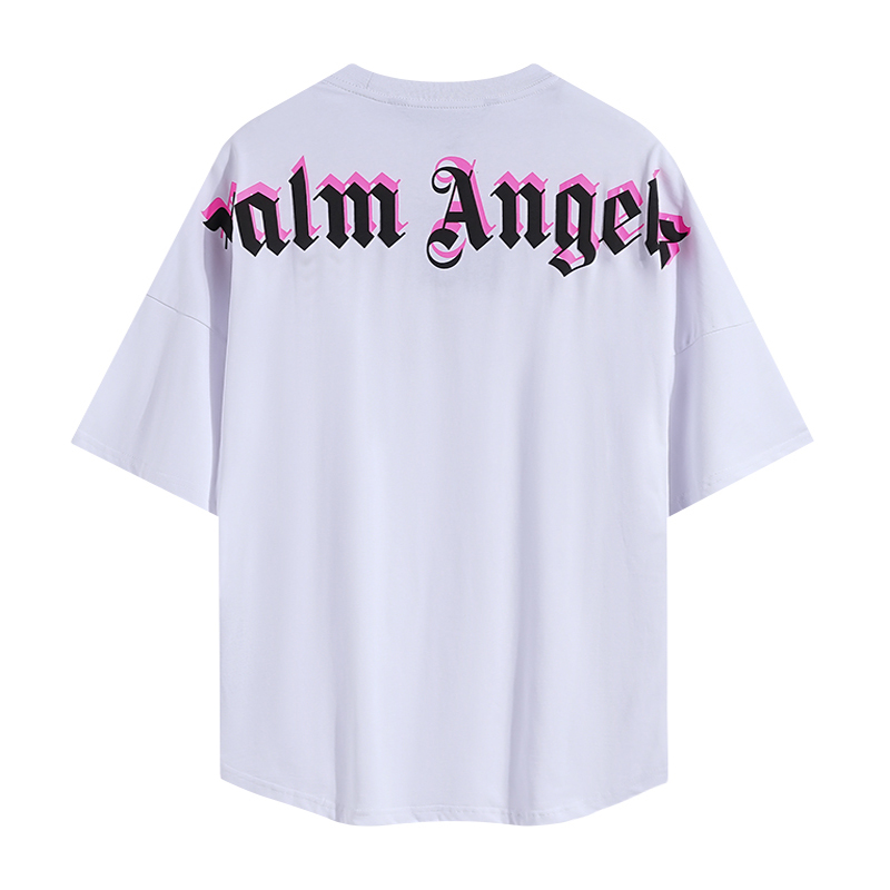  Palm Angels Doubled Logo Oversized T-shirt - DesignerGu