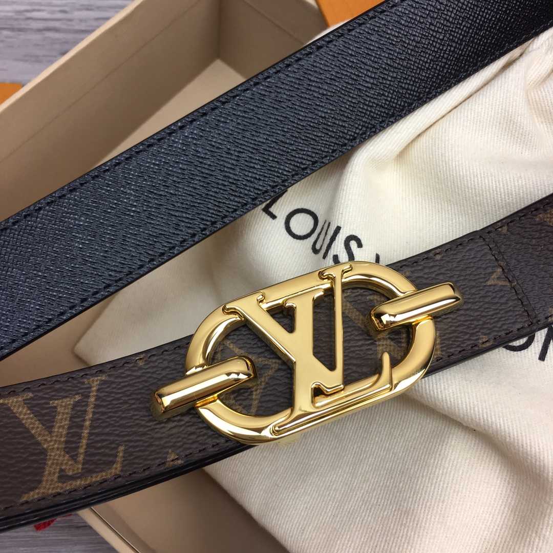 Louis Vuitton 30MM Reversible Belt - DesignerGu