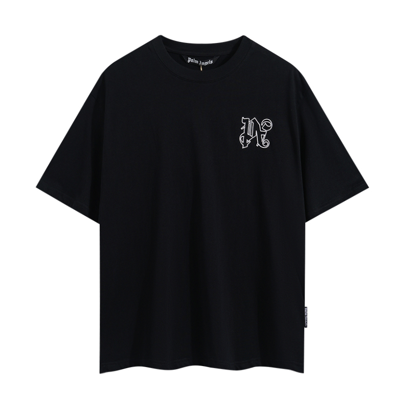  Palm Angels Monogram Stud Classic T-Shirt - DesignerGu