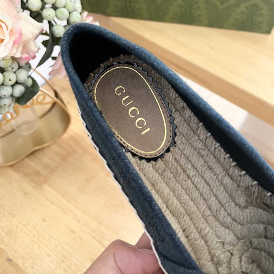 Gucci Women's Espadrille With GG Crystals - DesignerGu