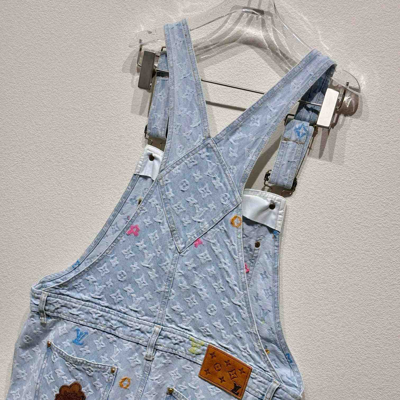 Louis Vuitton Monogram Denim Dungarees   1AFPVH - DesignerGu