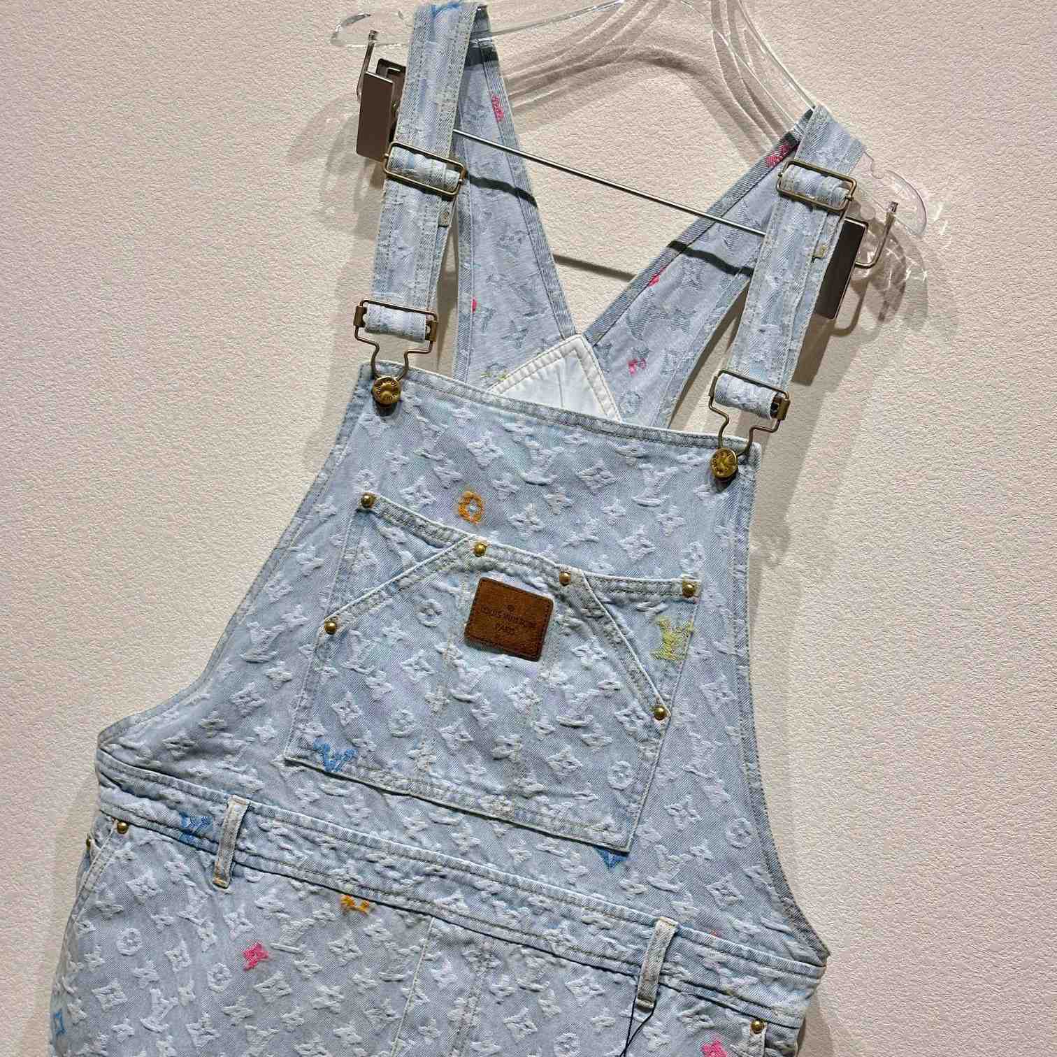 Louis Vuitton Monogram Denim Dungarees   1AFPVH - DesignerGu